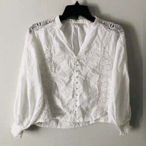Jennifer & Grace Lace Cotton Top